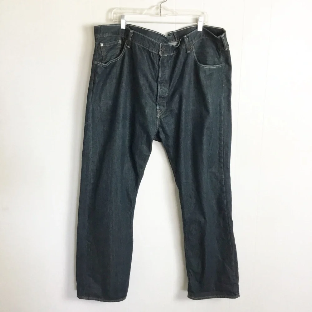 Levi's Men's Size 44x30 501 Dark Blue Jeans Pants